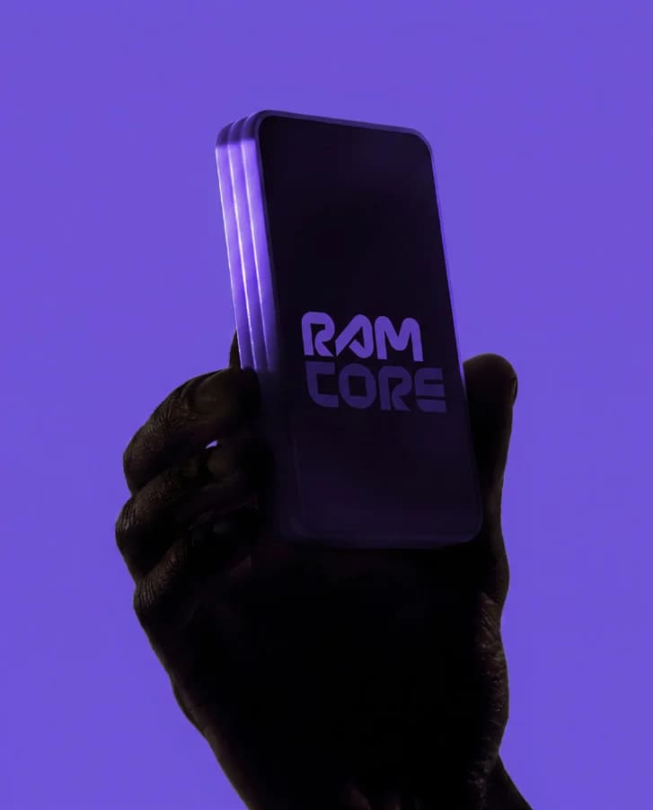 RAMCORE brand mockup